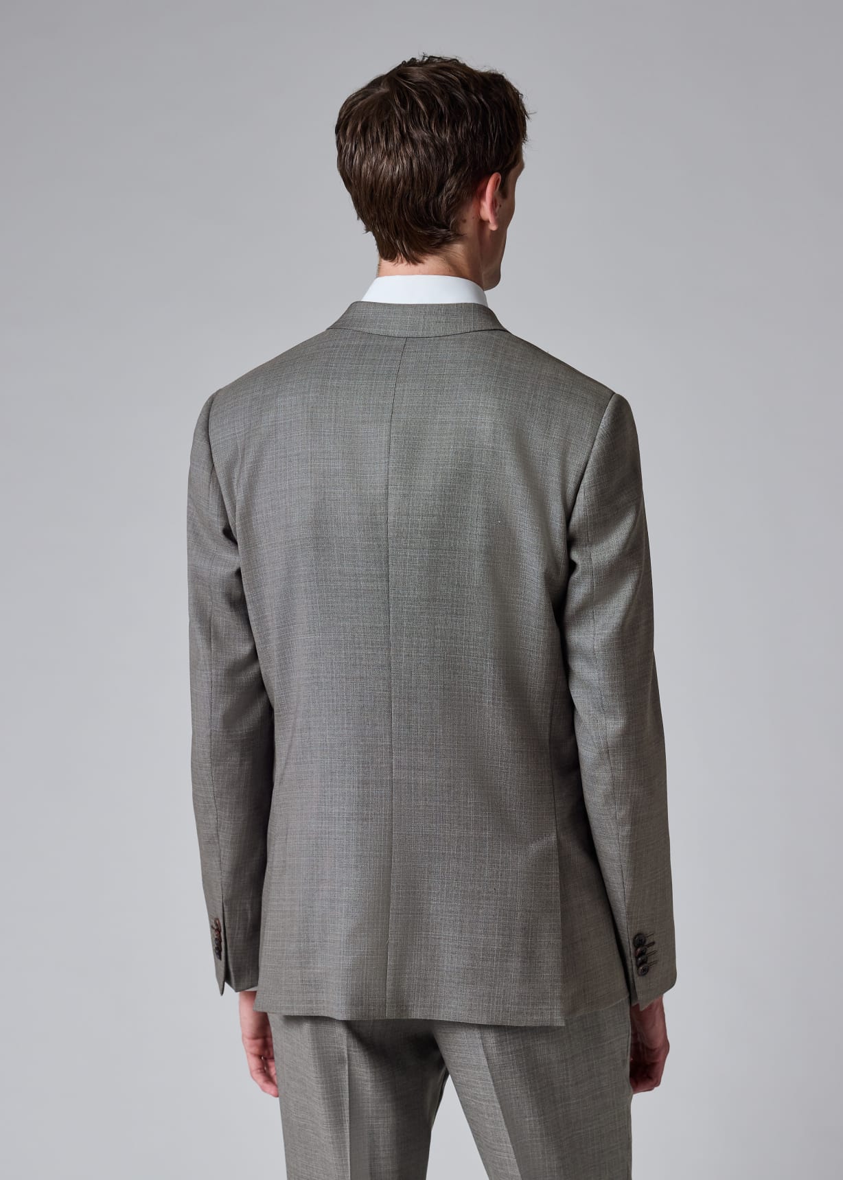 The Soho - Grey Superfine Merino Wool Check Suit