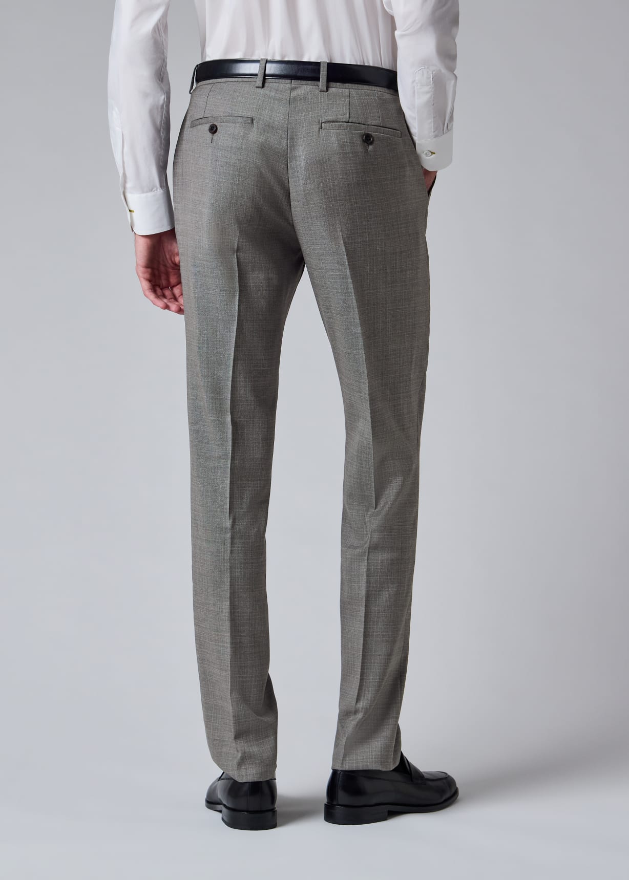 The Soho - Grey Superfine Merino Wool Check Suit