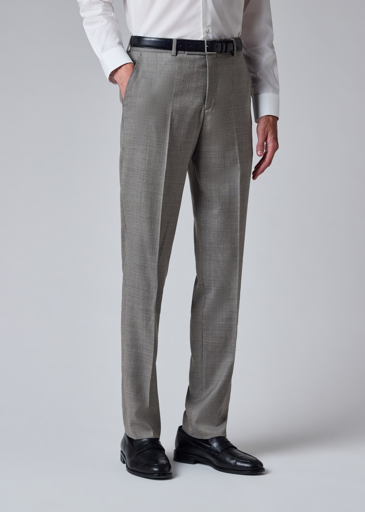 The Soho - Grey Superfine Merino Wool Check Suit