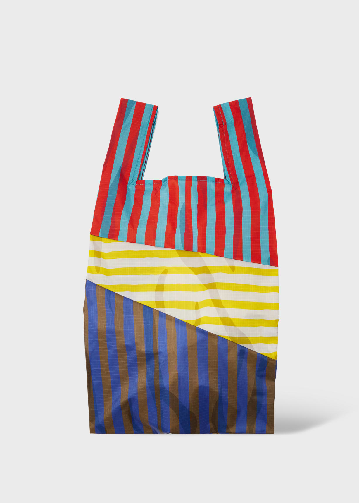 Susan Bijl x Paul Smith - Red Mixed-Stripe 'The New Shopping Bag