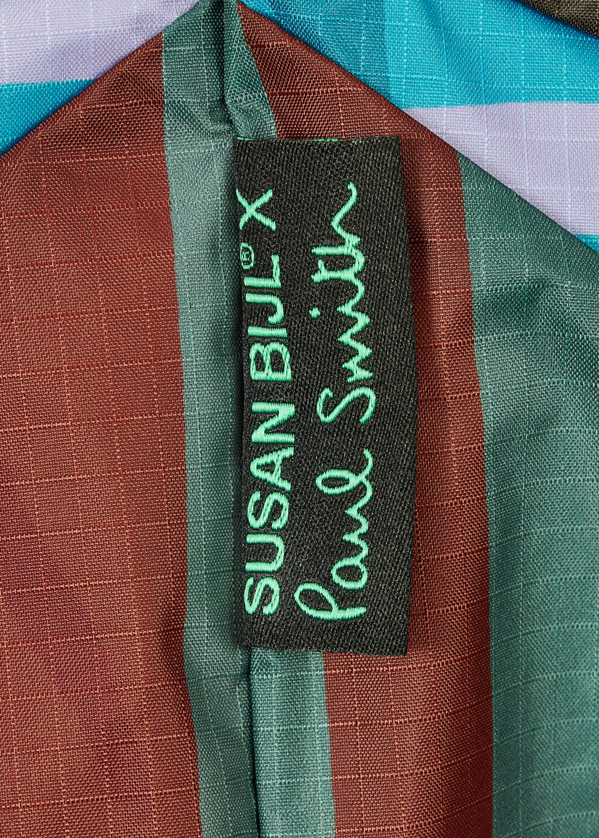 Susan Bijl x Paul Smith - Brown Mixed-Stripe 'The New Shopping Bag