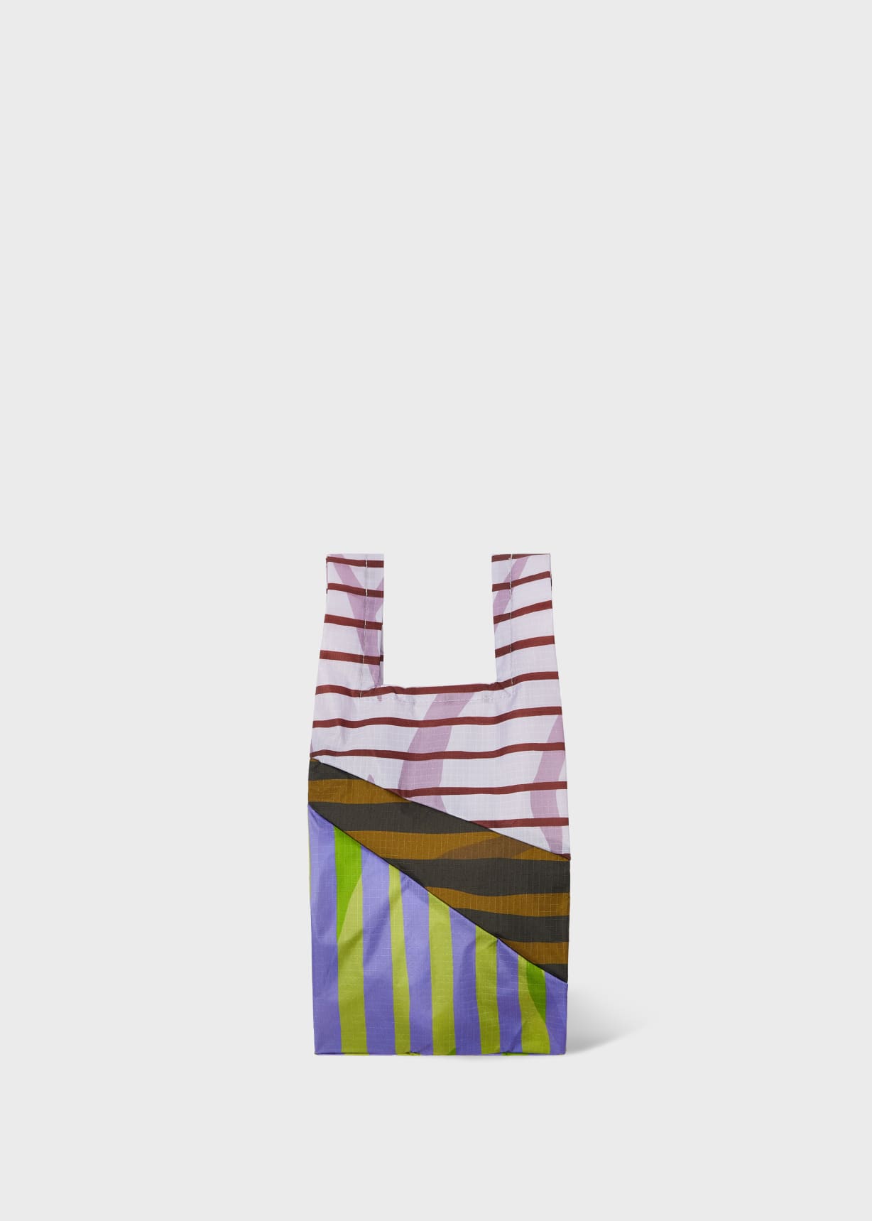 Susan Bijl x Paul Smith - Lilac Mixed-Stripe 'The New Shopping Bag