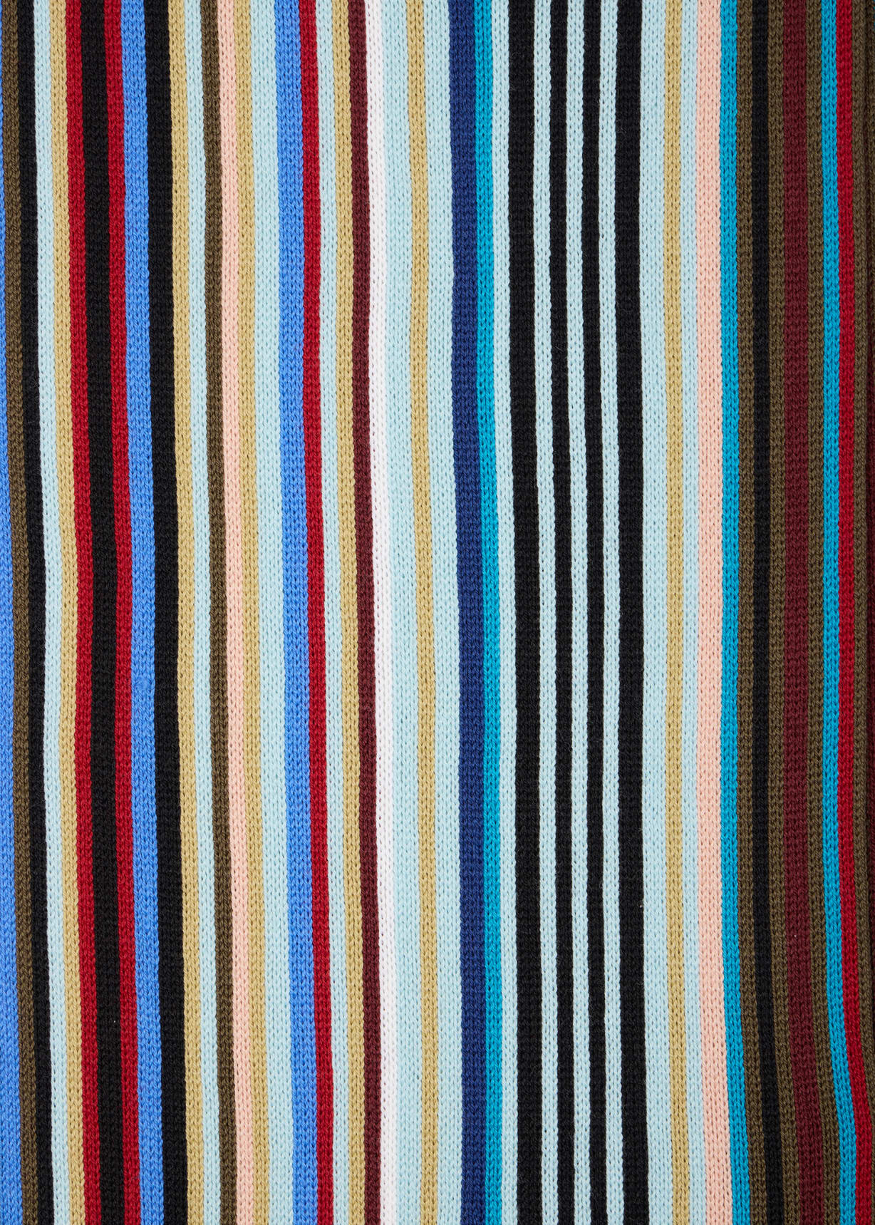 Paul Smith カラフル　シマウマ　ゼブラ　カフリンクス Blue Multistripe Wool Scarf