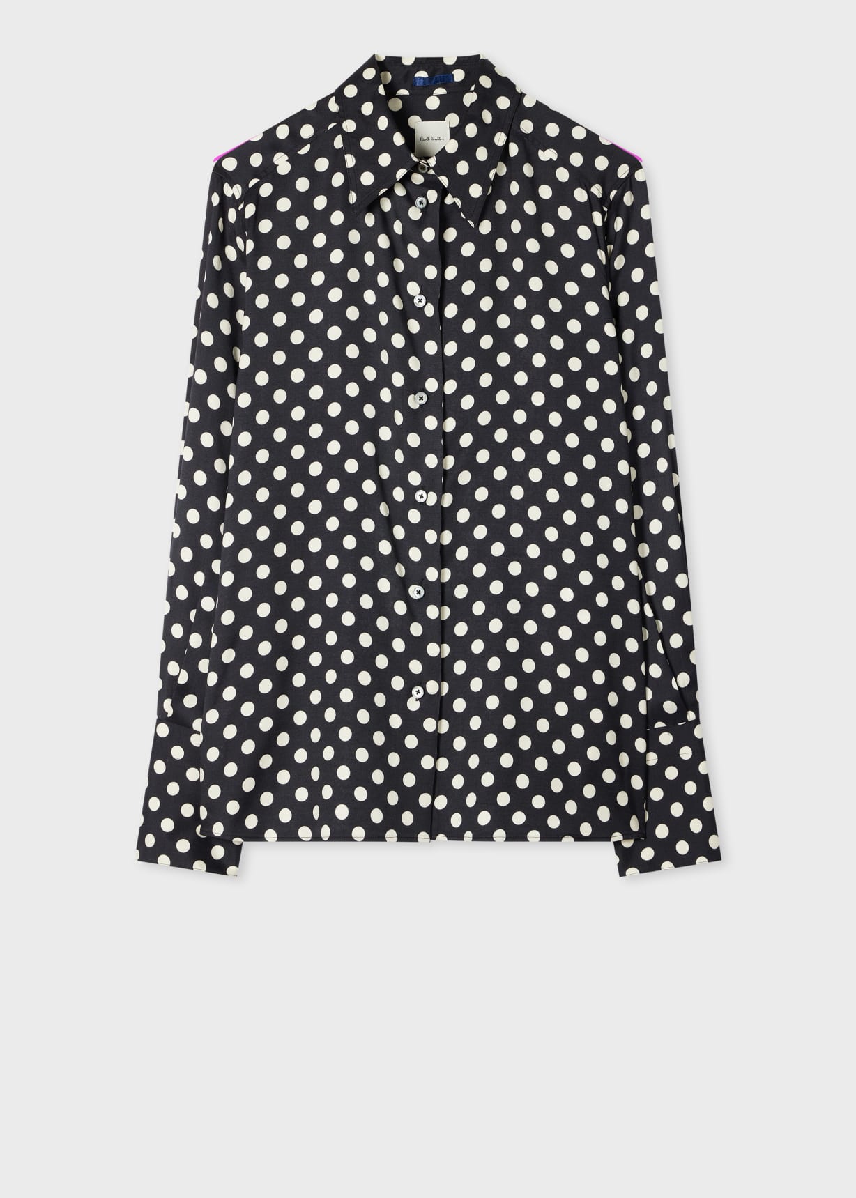 トップス archive Paul Smith dot shirt Women's Black Polka Dot Long-Sleeve Shirt Paul Smith