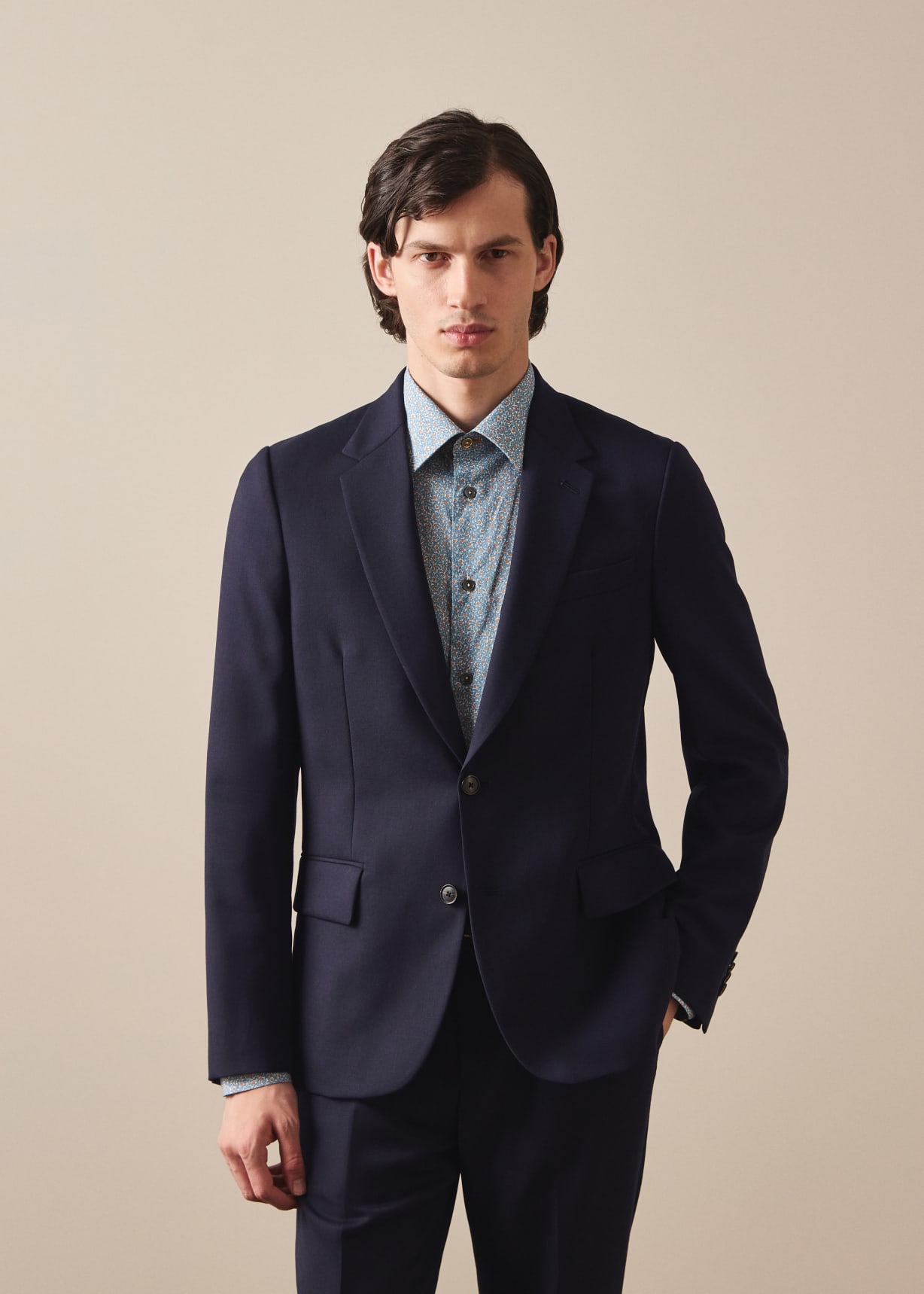 The Soho - Tailored-Fit Navy Wool 'A Suit To Travel In' Blazer