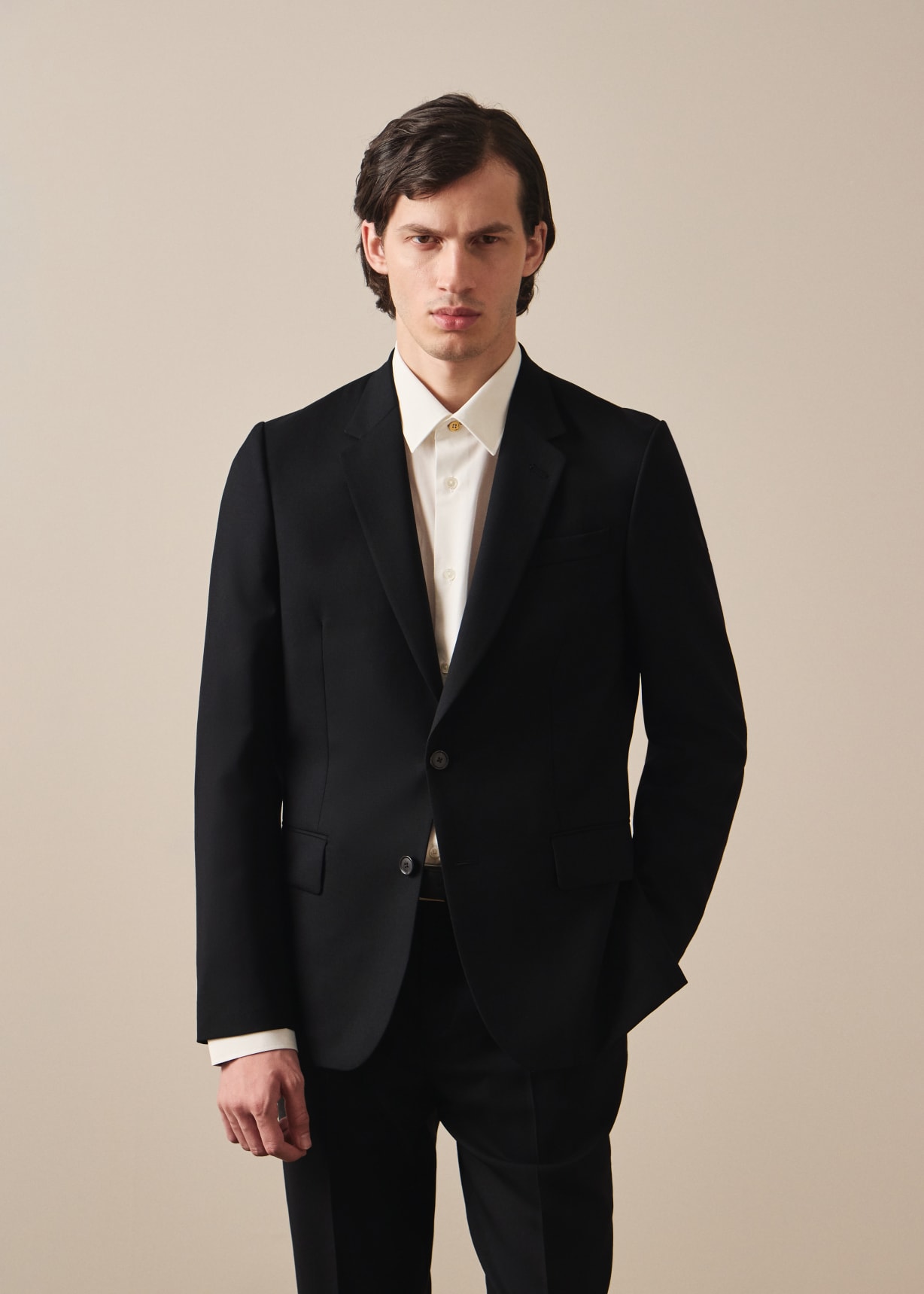 The Soho - Tailored-Fit Black Wool 'A Suit To Travel In' Blazer