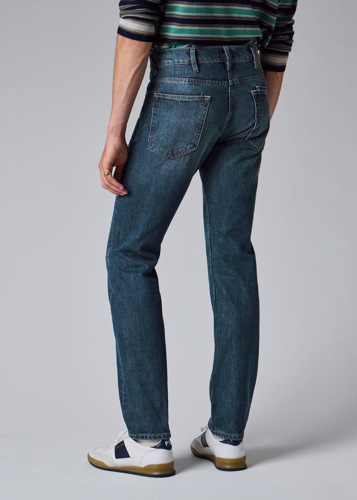 Men's Standard-Fit Mid-Wash 'Organic Authentic Twill' Jeans