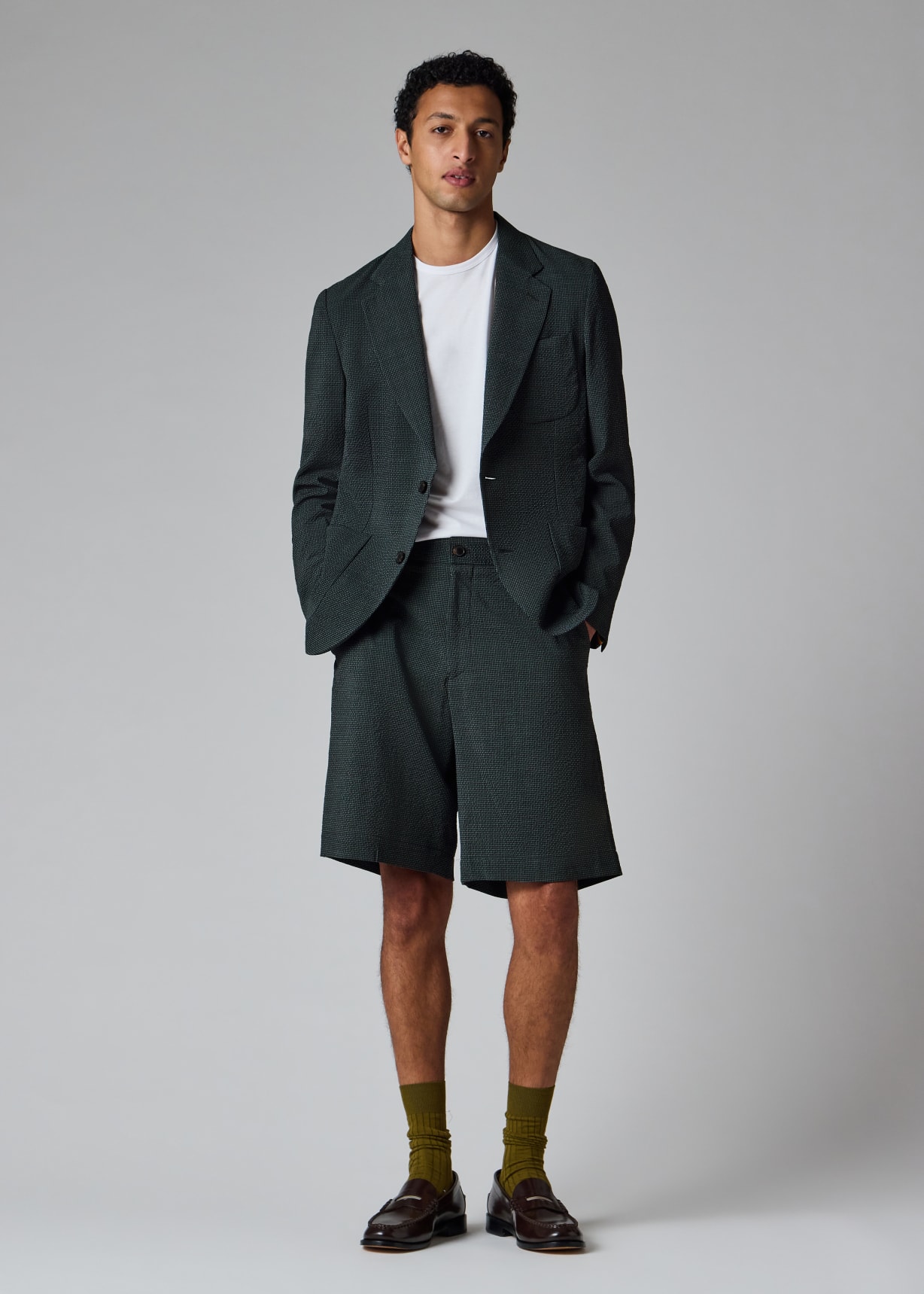 Paul Smith LONDON シルク混 グレンチェック L Paul Smith - paul