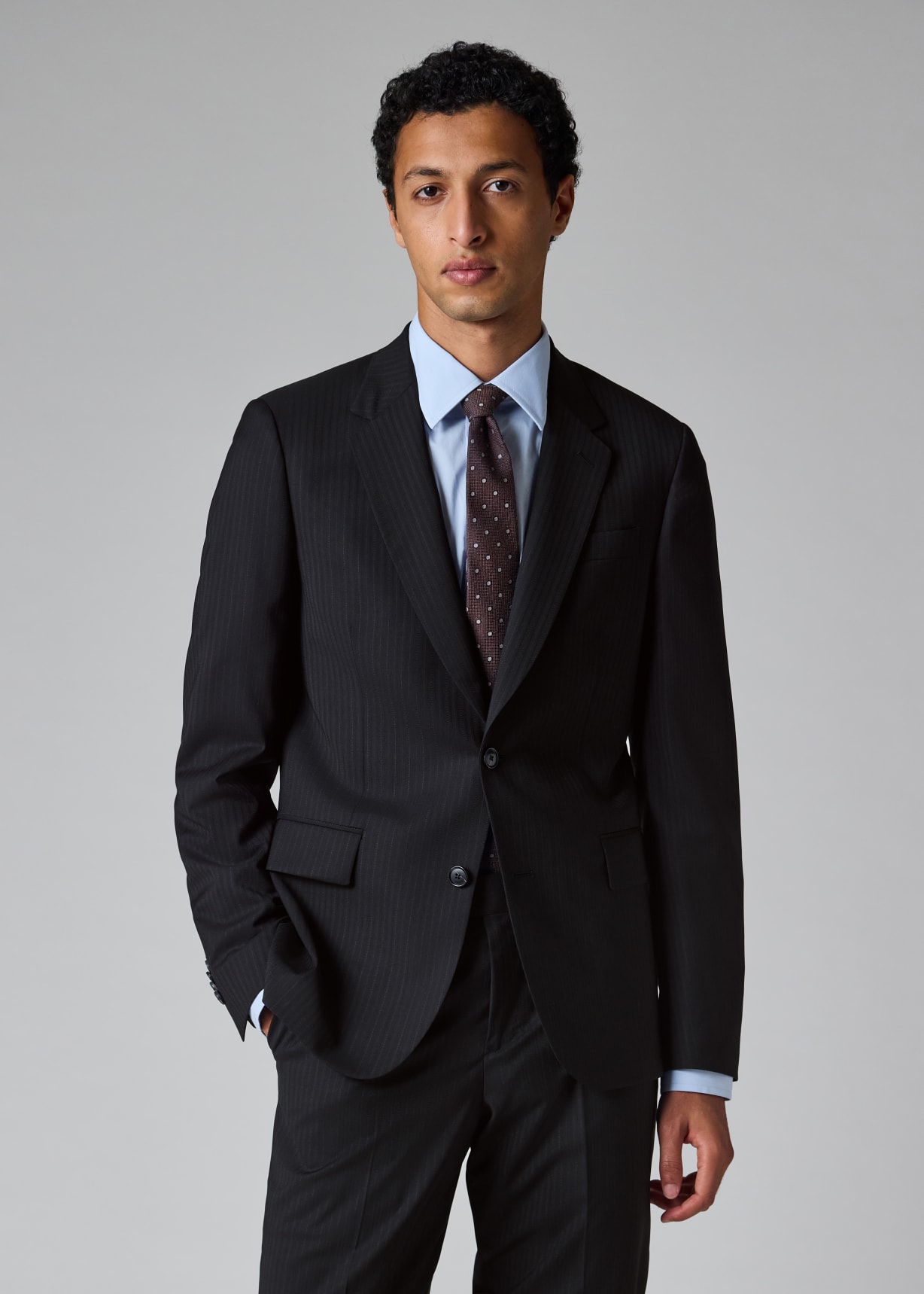 Paul Smith SOHO FIT ストライプ スーツ ネイビー Men's The Soho - Navy Pinstripe Wool Suit