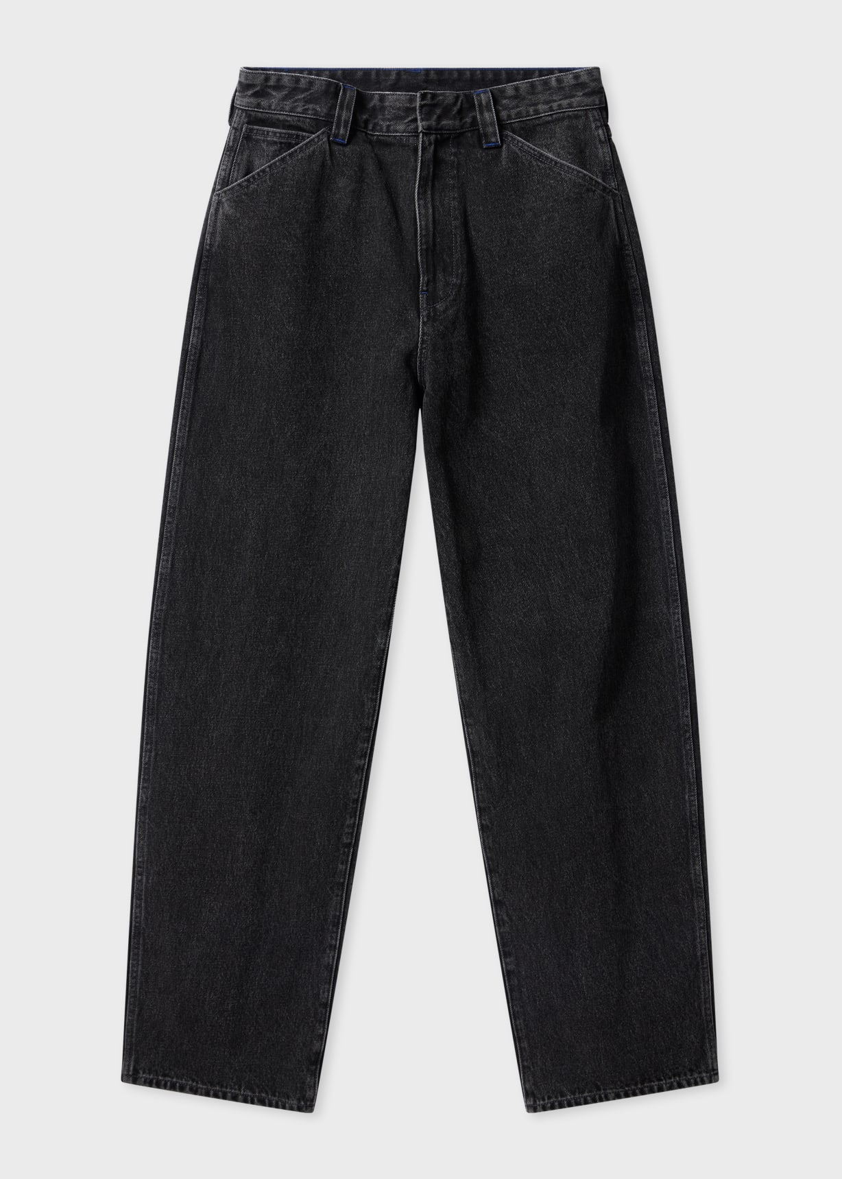 Men's Relaxed-Fit Dark-Wash Black Jeans