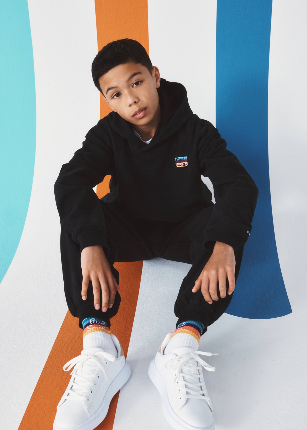 3-13 Years Black Hoodie and Joggers Set