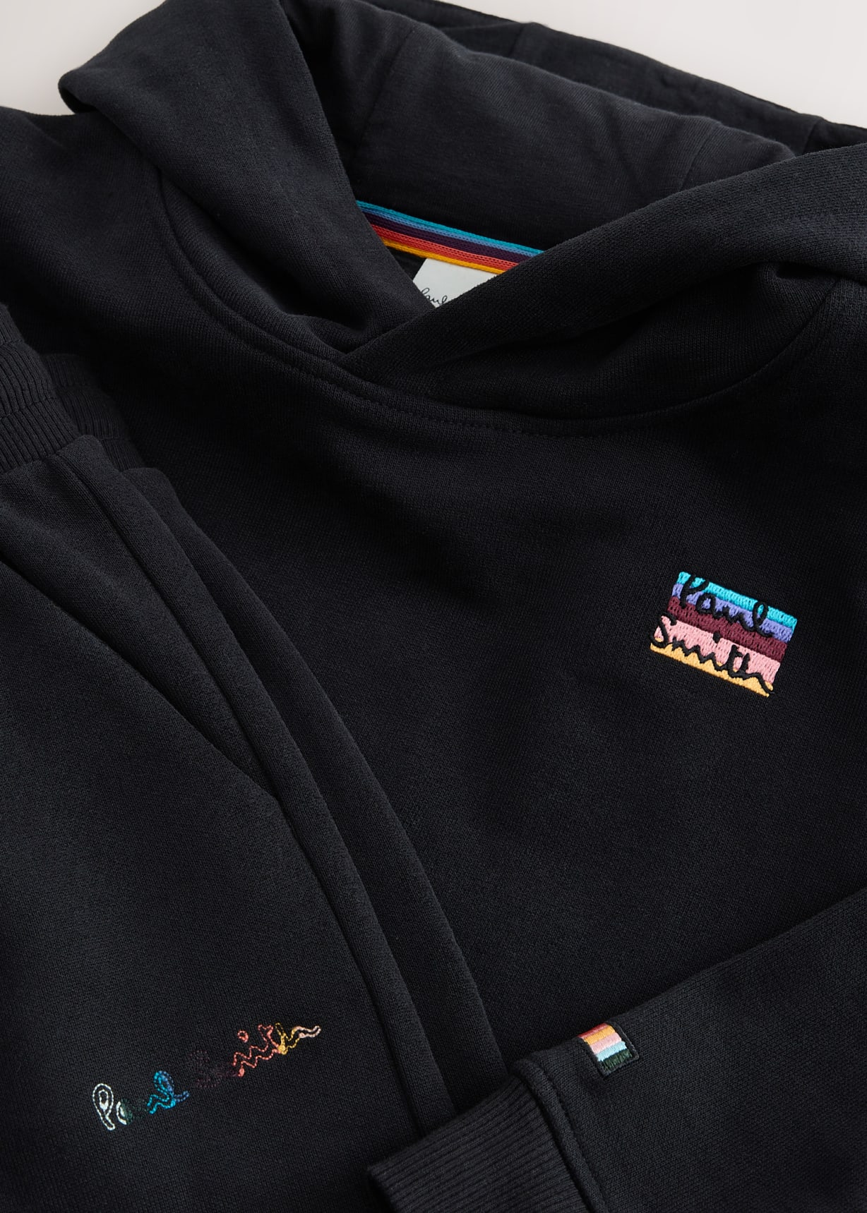 3-13 Years Black Hoodie and Joggers Set