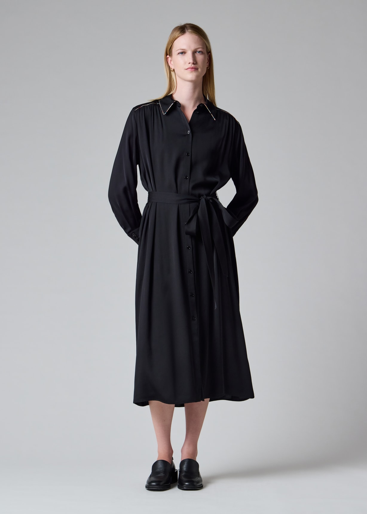 paul smith ladies dresses Women's 'Swirl' Black Shirt Dress collection: swim tops and cover ups