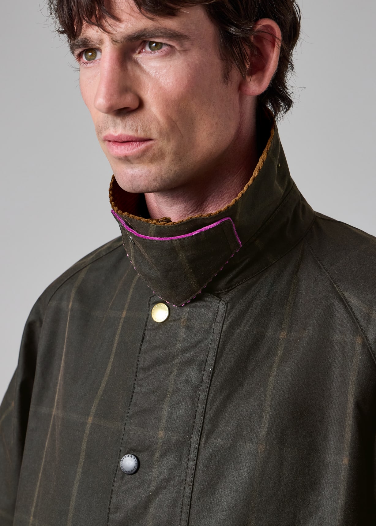Paul Smith loves Barbour - Windowpane Transport Wax Jacket