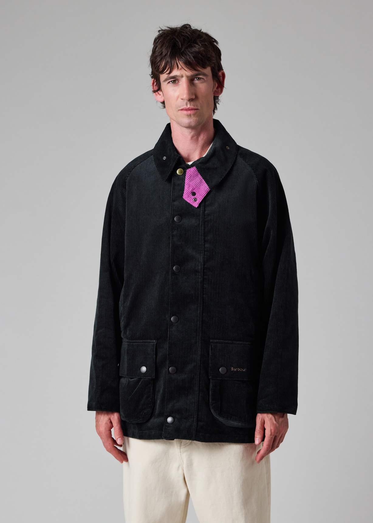 Paul Smith loves Barbour - Navy Cord Beaufort Jacket