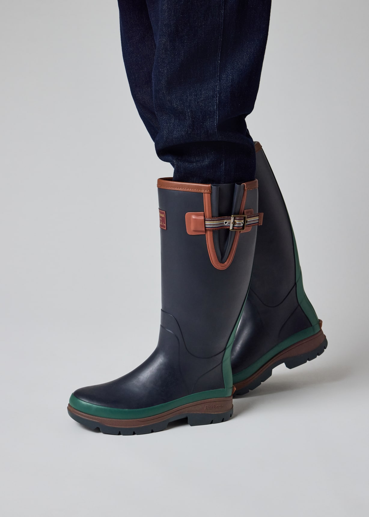 Paul Smith loves Barbour - Navy Tall Wellingtons