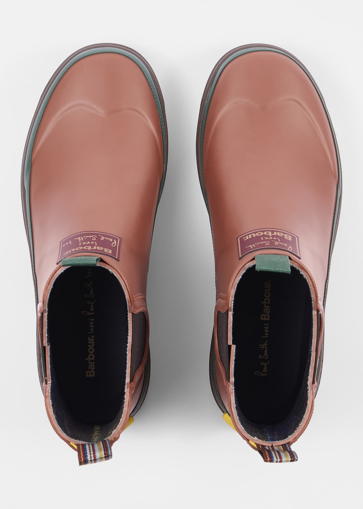 Paul Smith loves Barbour - Rust Chelsea Wellingtons