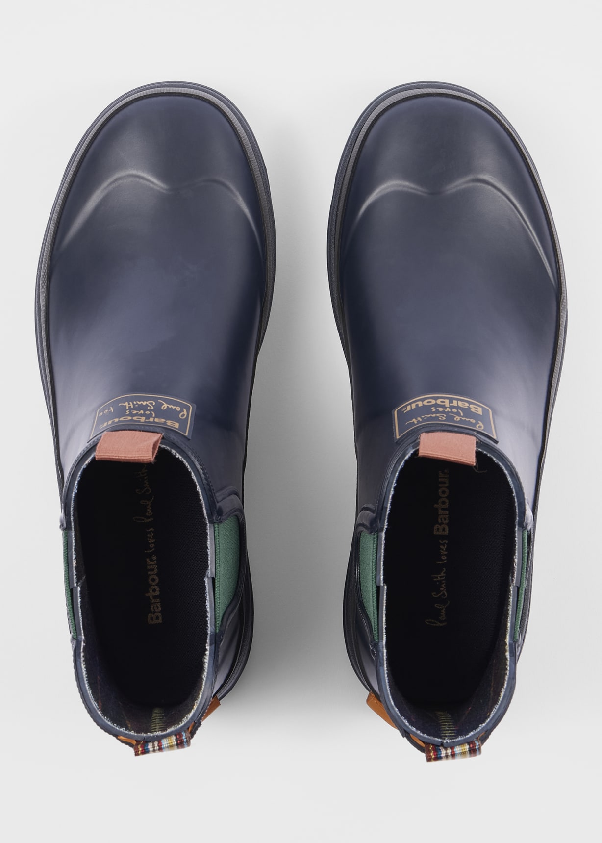 Paul Smith loves Barbour - Navy Chelsea Wellingtons