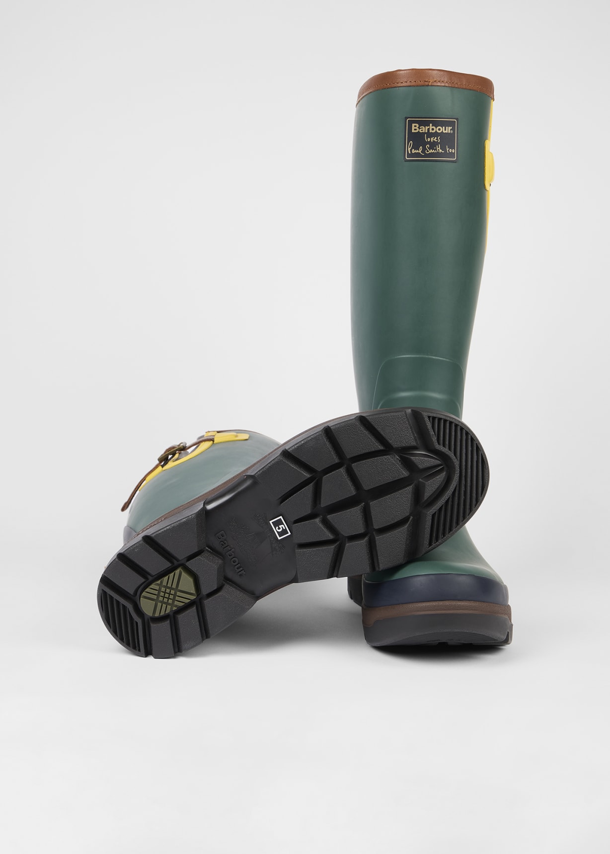 Paul Smith loves Barbour - Green Tall Wellingtons