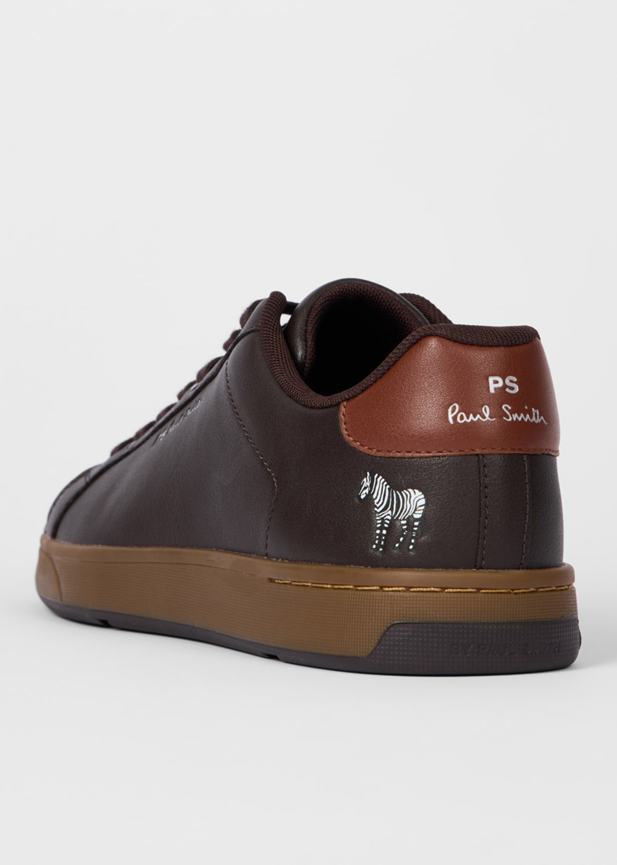Brown Leather 'Albany' Trainers