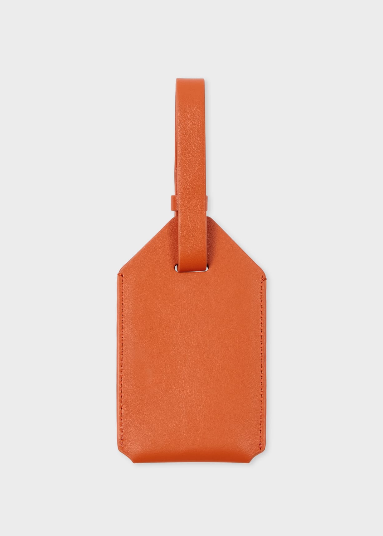 旅行かばん・小分けバッグ Paul Smith LEATHER LUGGAGE TAG Orange Leather Luggage Tag
