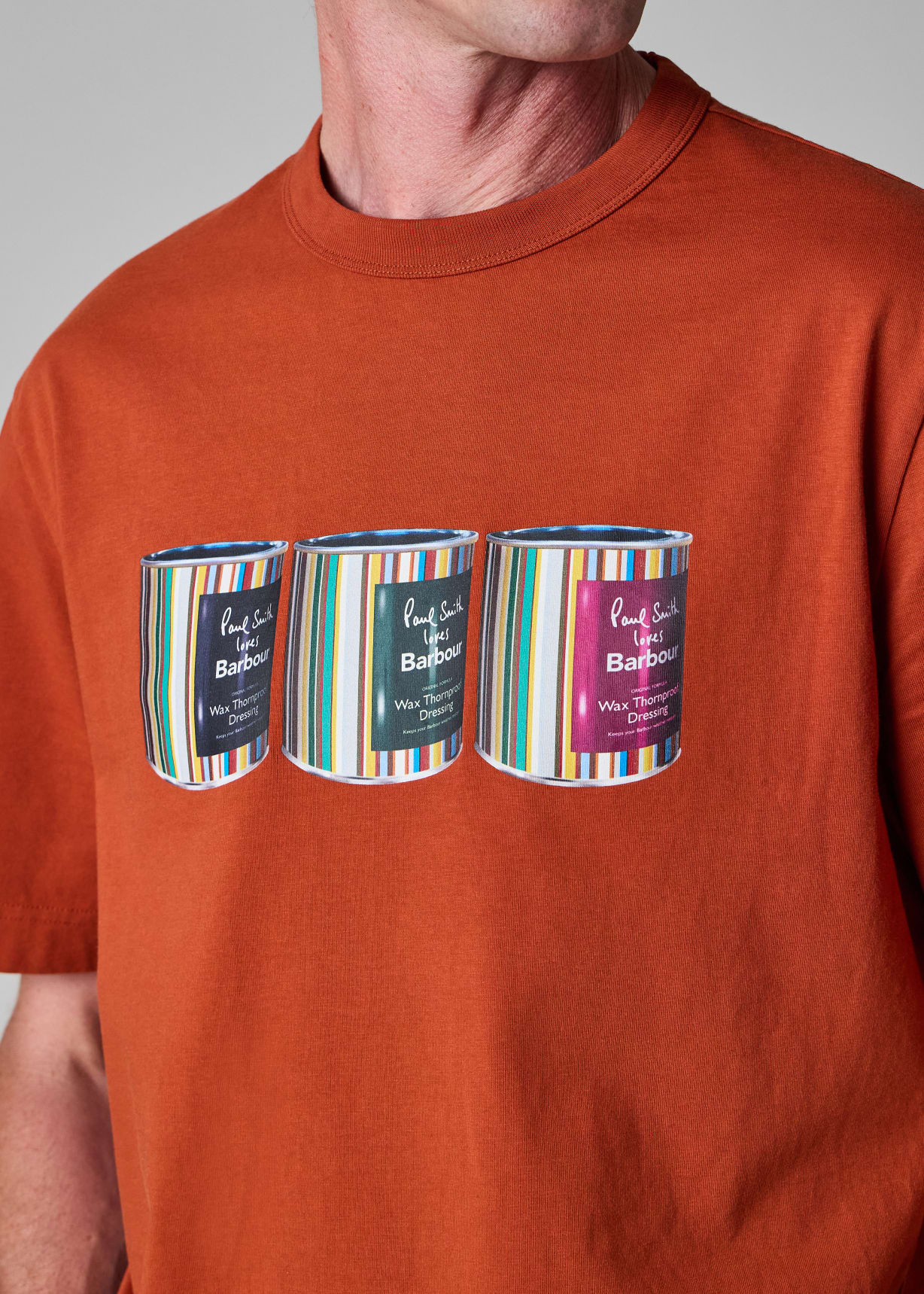 Paul Smith loves Barbour - Red Tinned Print T-Shirt
