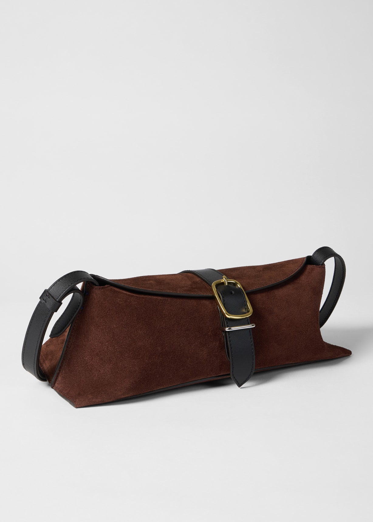 Women's Brown Suede Shoulder Bag