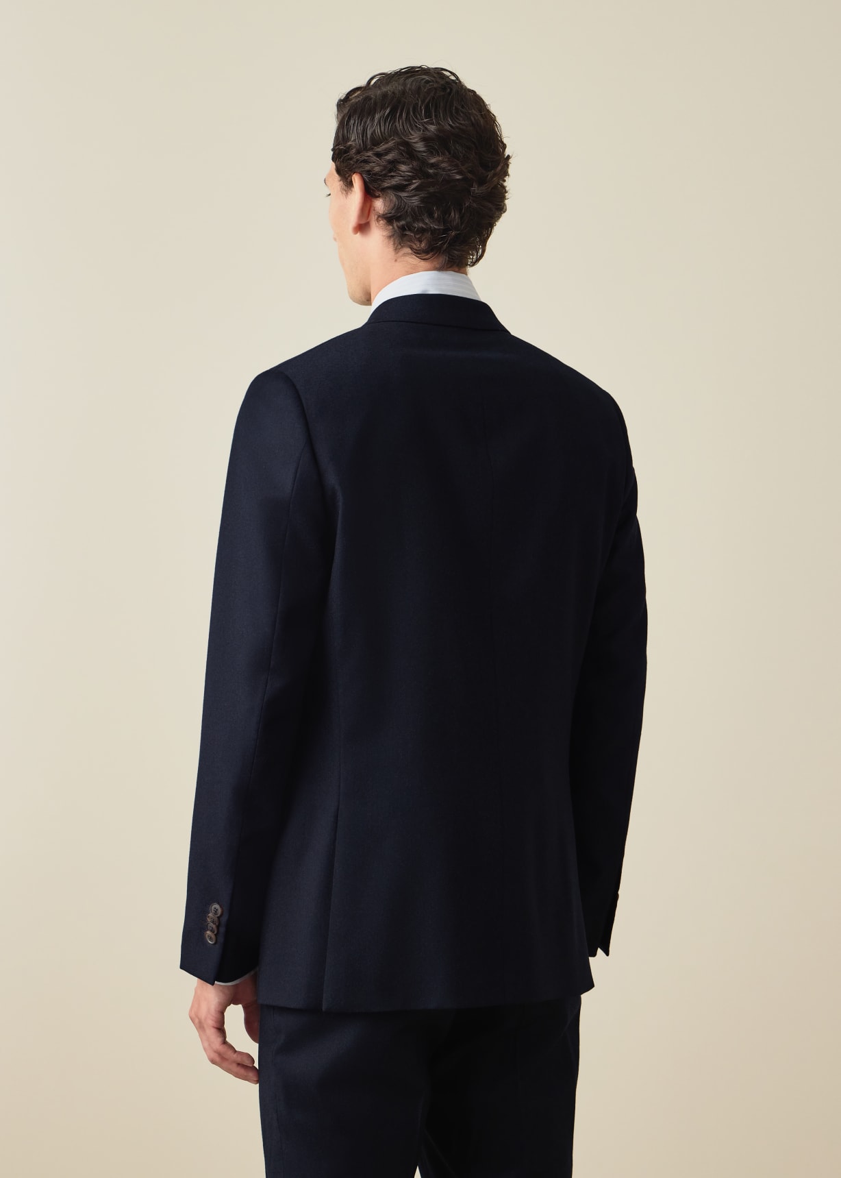 Paul Smith ダークブルー 2ピーススーツ ウール混紡 The Westbourne - Navy Wool-Cashmere Flannel Two-Piece Suit