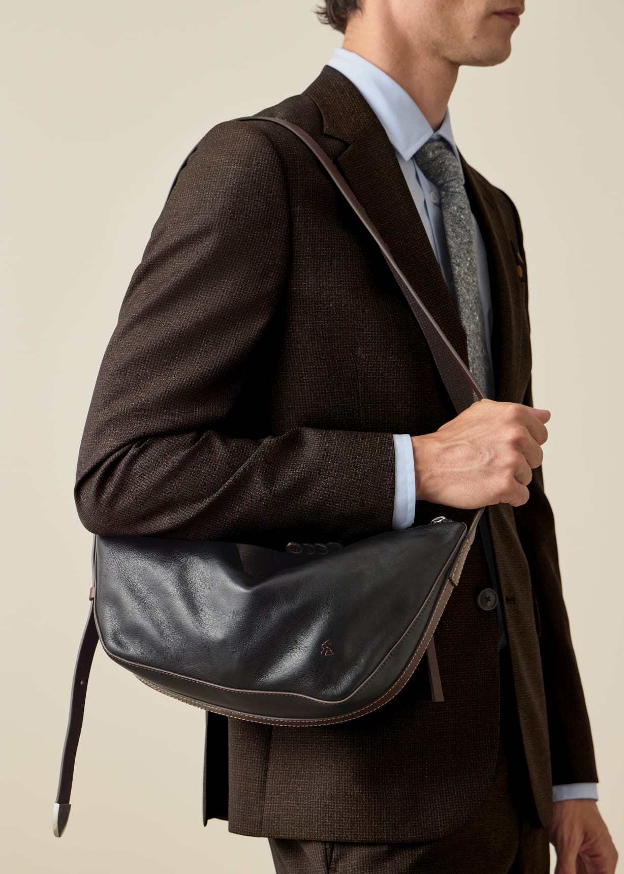 Leather Sling Crossbody Bag