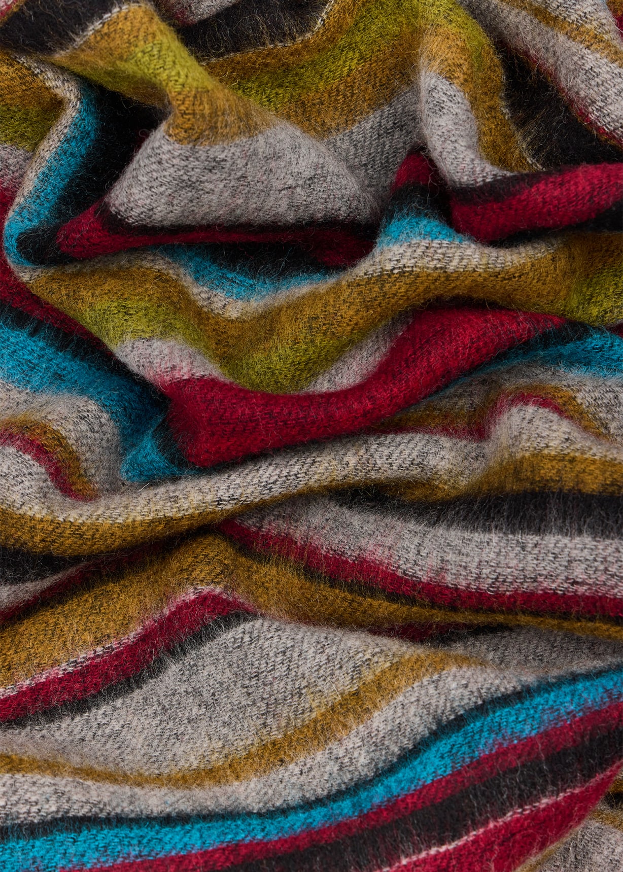 Women's Lambswool 'Signature Stripe' Scarf Paul Smith