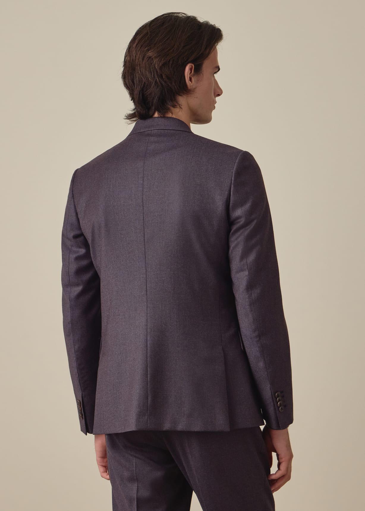 The Soho - Blue Grey Wool-Cashmere Flannel Two-Piece Suit