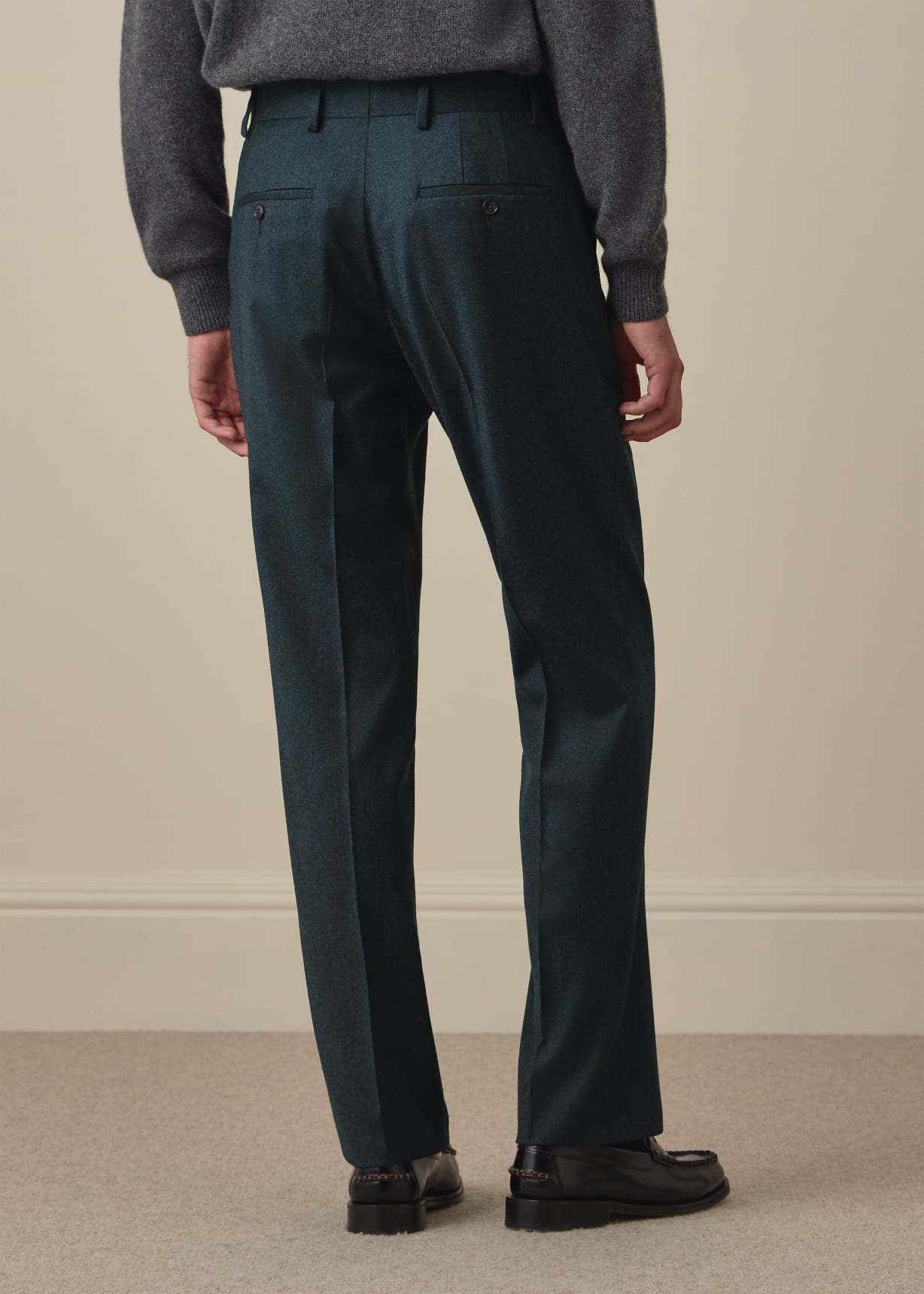The Westbourne - Dark Teal Green Wool-Cashmere Two-Piece Suit