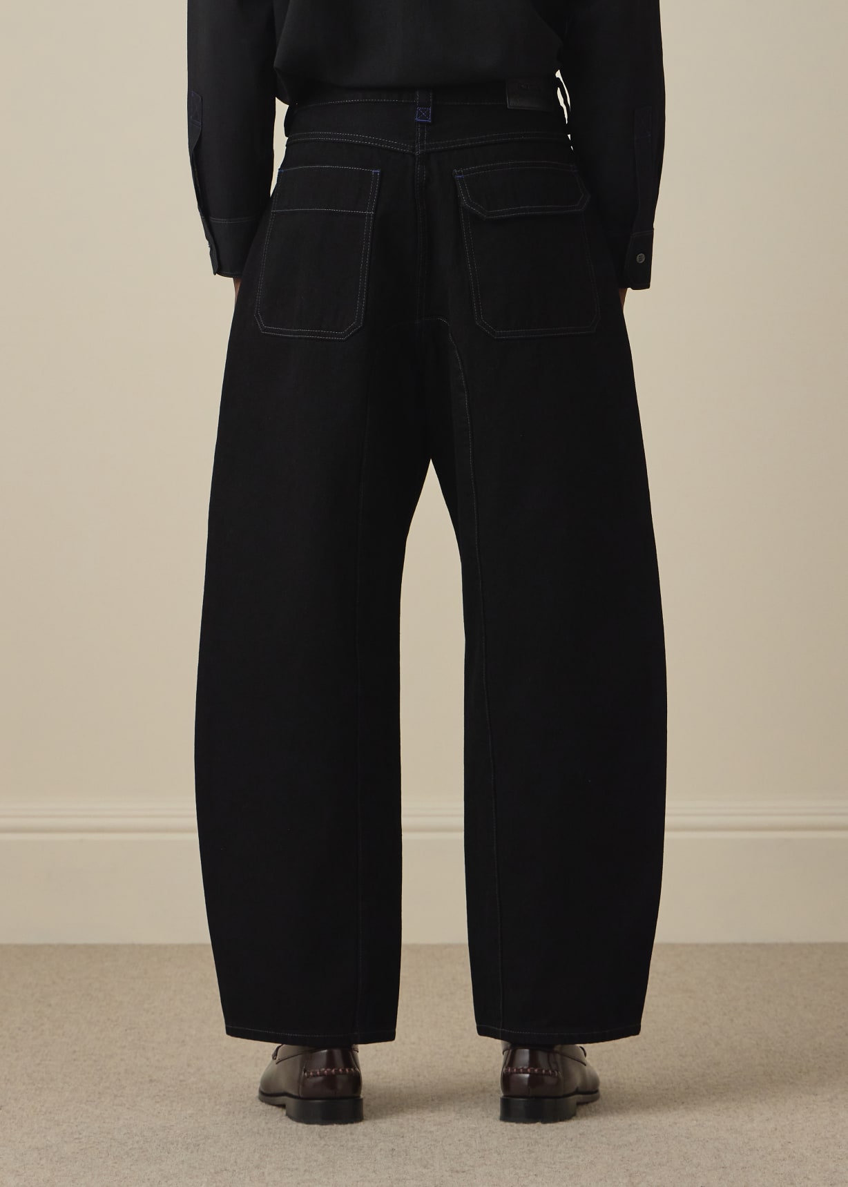 希少00s Paul Smith JEANS black denim Y2K Men's Relaxed-Fit Black Rinse Jeans