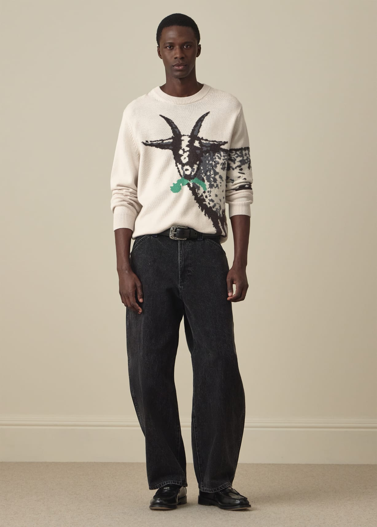 Men's 'Year of the Goat' Merino Wool Sweater