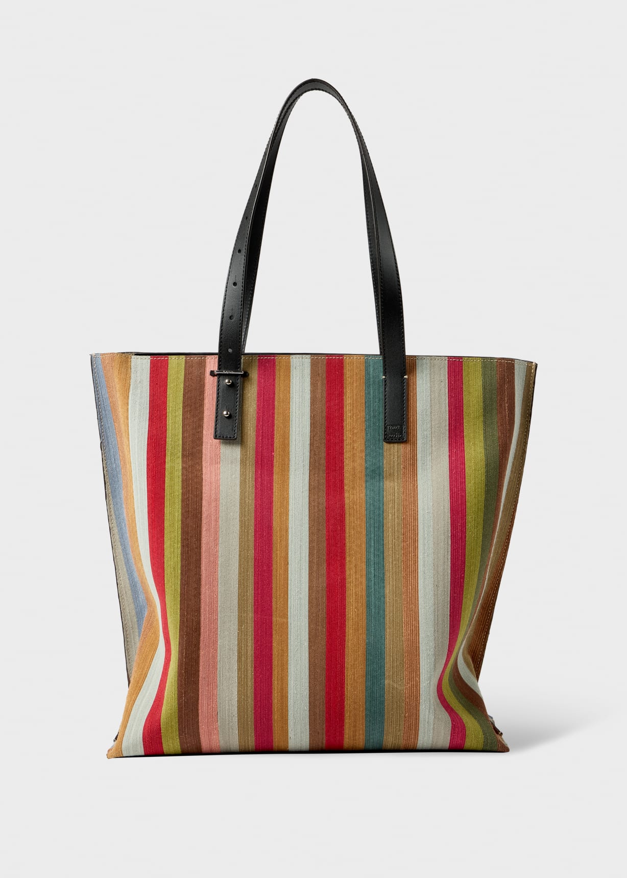Craft Stripe' Leather Tote Bag