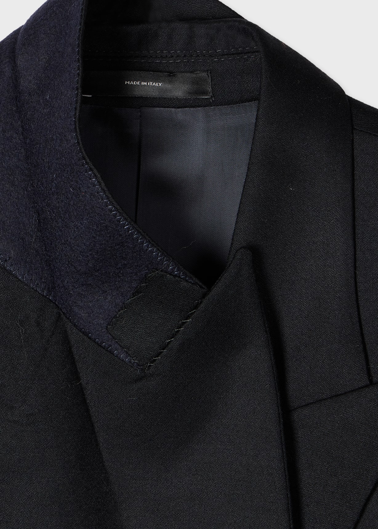 Women's Black Wool-Blend Double-Breasted Jacket Paul Smith