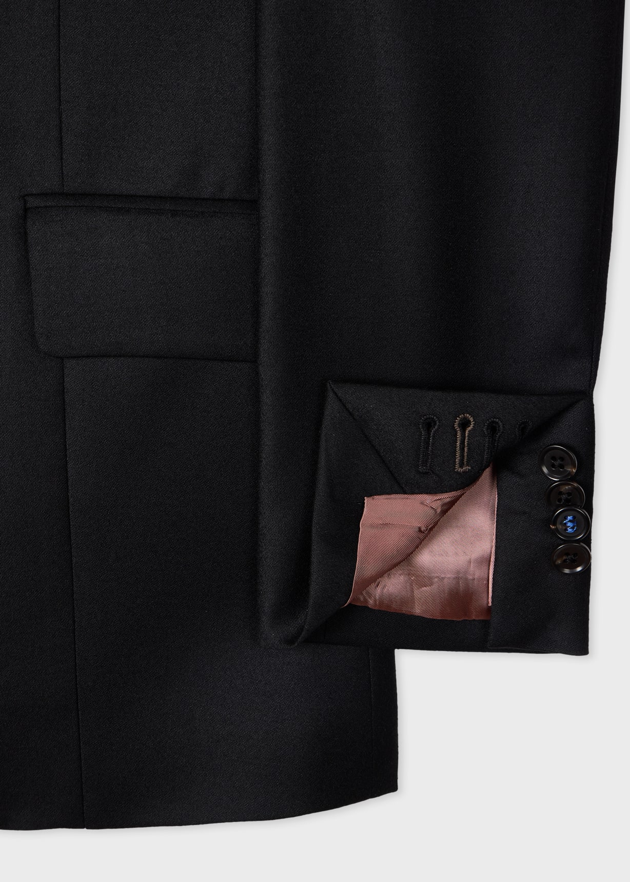 Women's Black Wool-Blend Double-Breasted Jacket Paul Smith