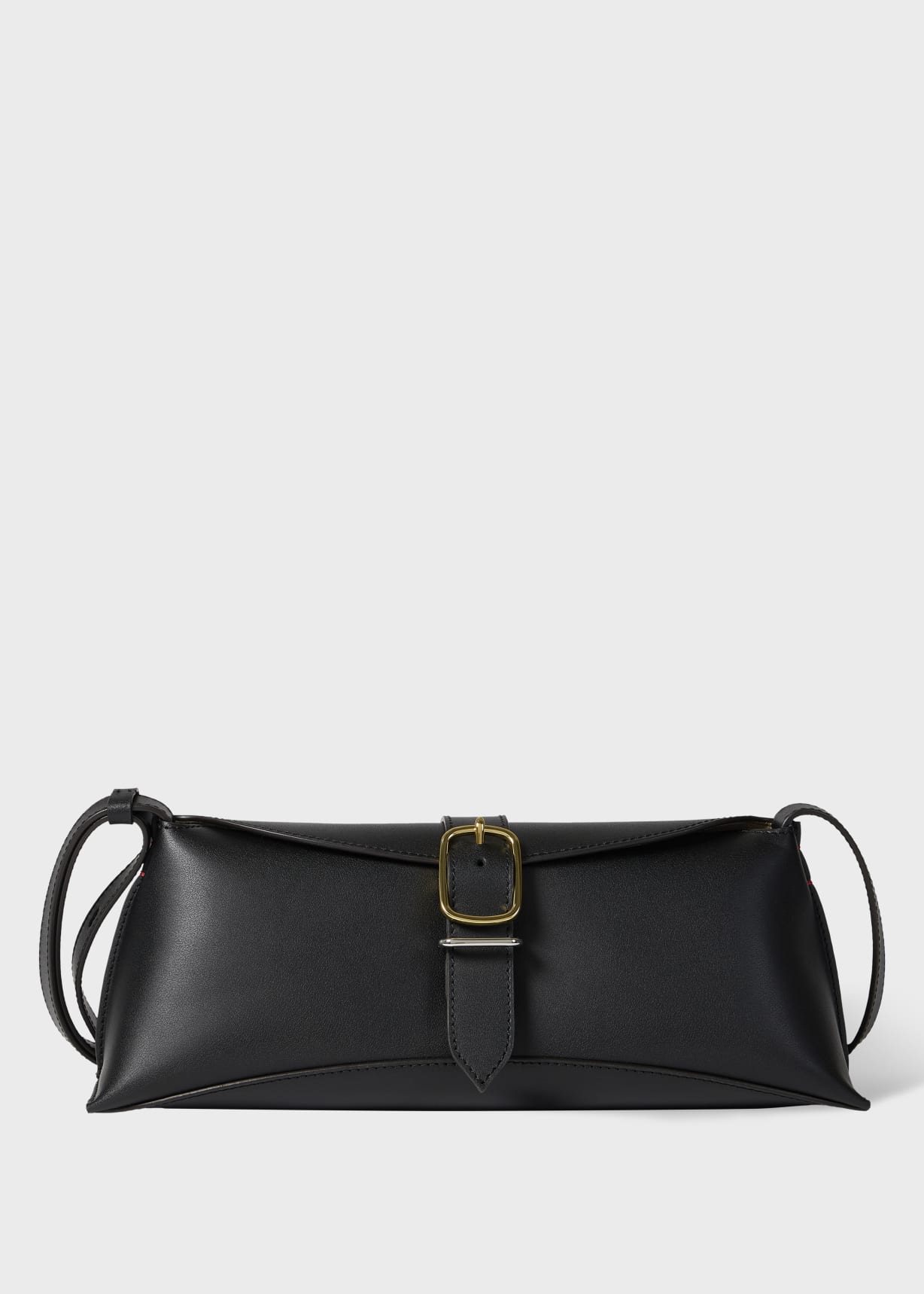 Women's Black Leather Buckle Shoulder Bag Paul Smith