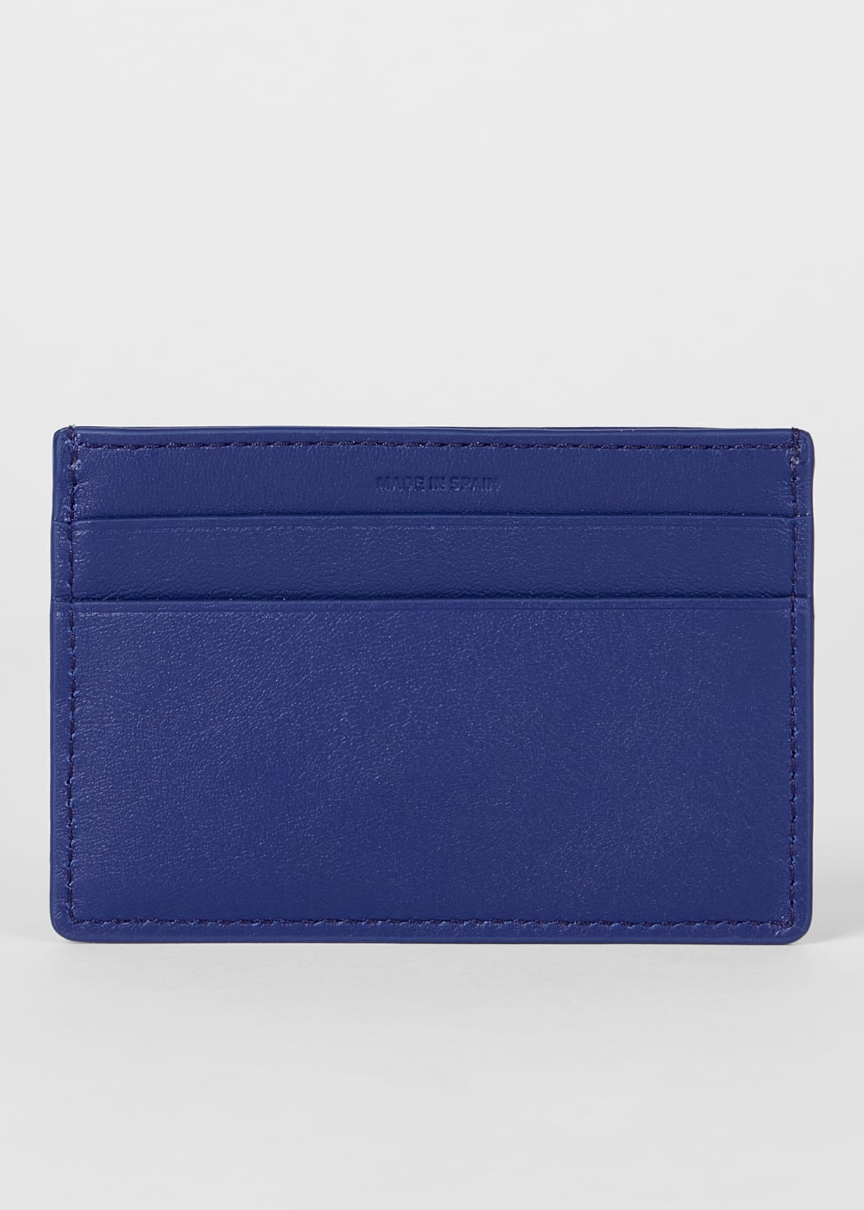Cobalt Leather Card Holder
