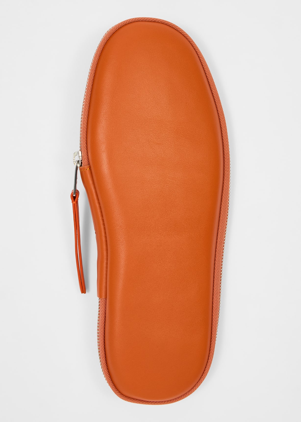 Orange Leather Travel Slipper Paul Smith
