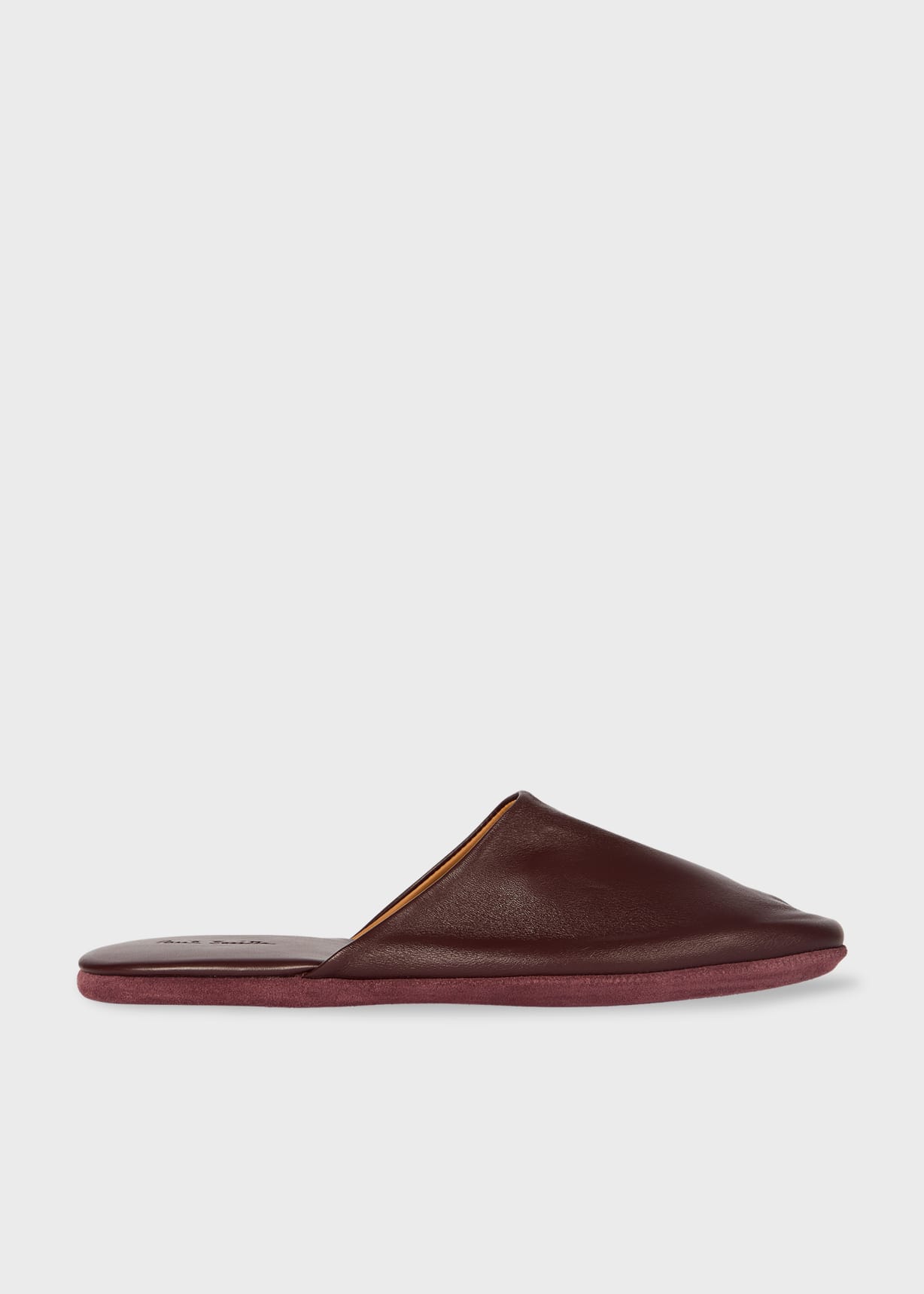 Wine Leather Travel Slippers
