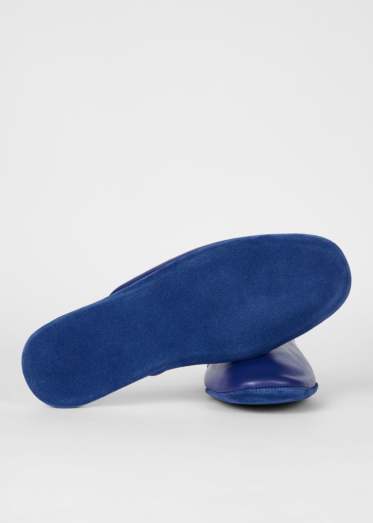 Cobalt Blue Leather Travel Slipper Paul Smith
