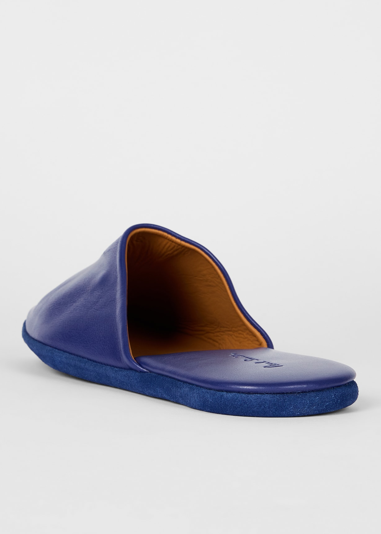 Cobalt Blue Leather Travel Slipper Paul Smith
