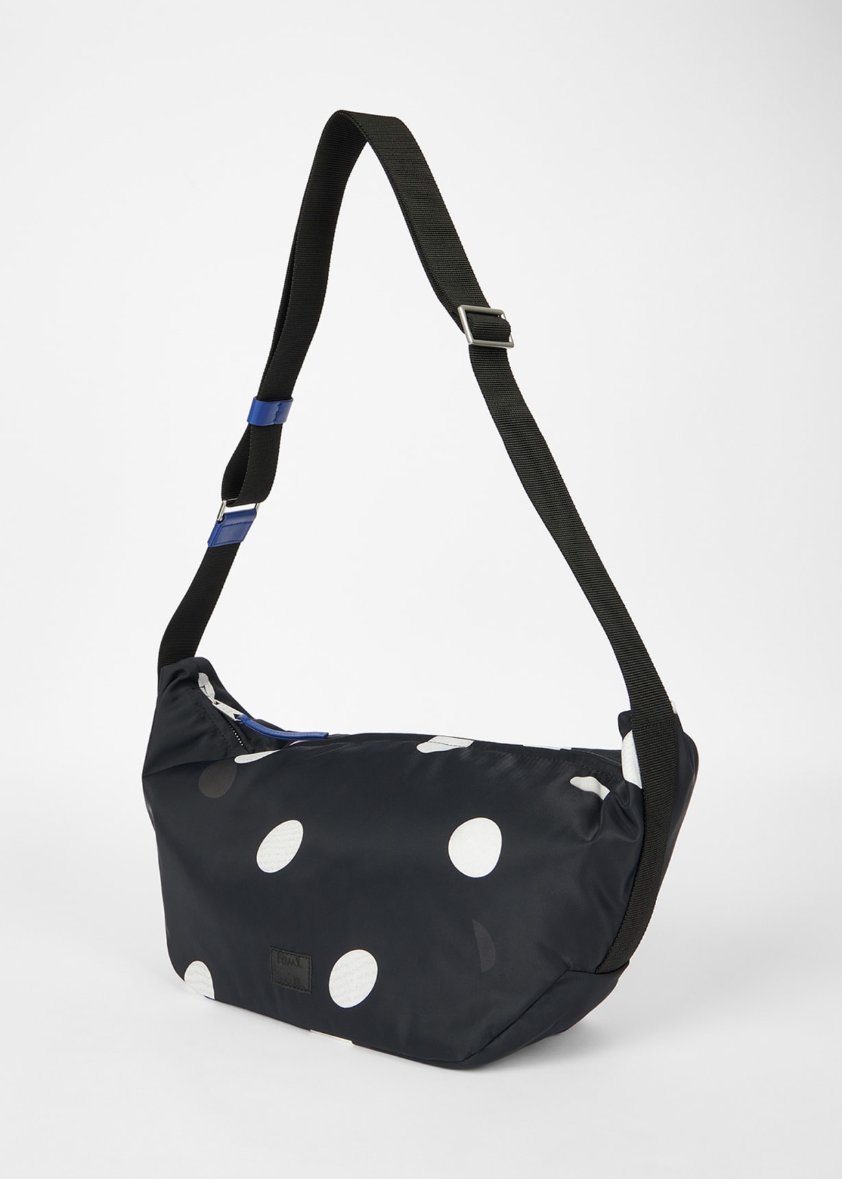 Black Polka Dot Messenger Bag
