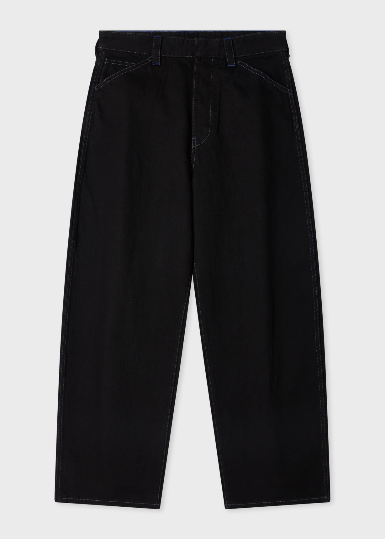 Men's Relaxed-Fit Black Rinse Jeans