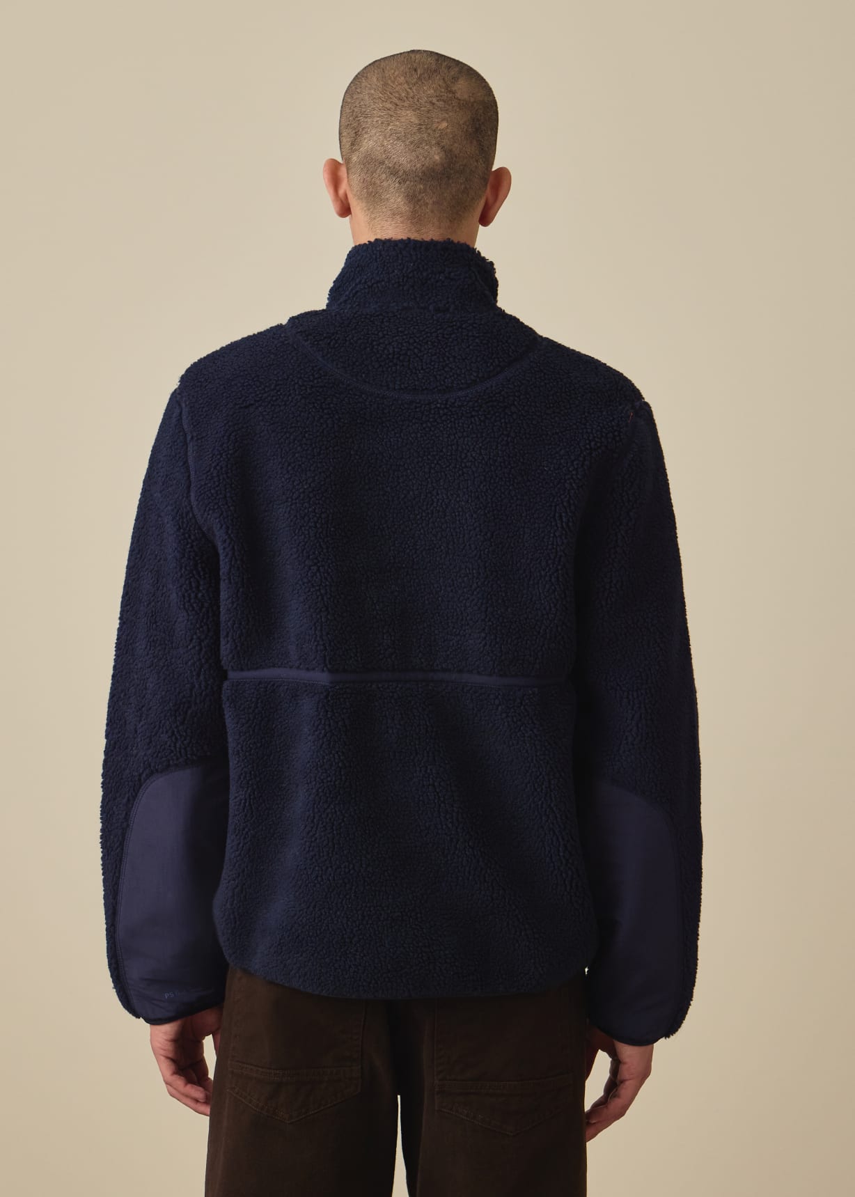 Paul Smith ネイビー ジャケット ブルゾン　3A Navy Zip Sherpa Fleece Jacket