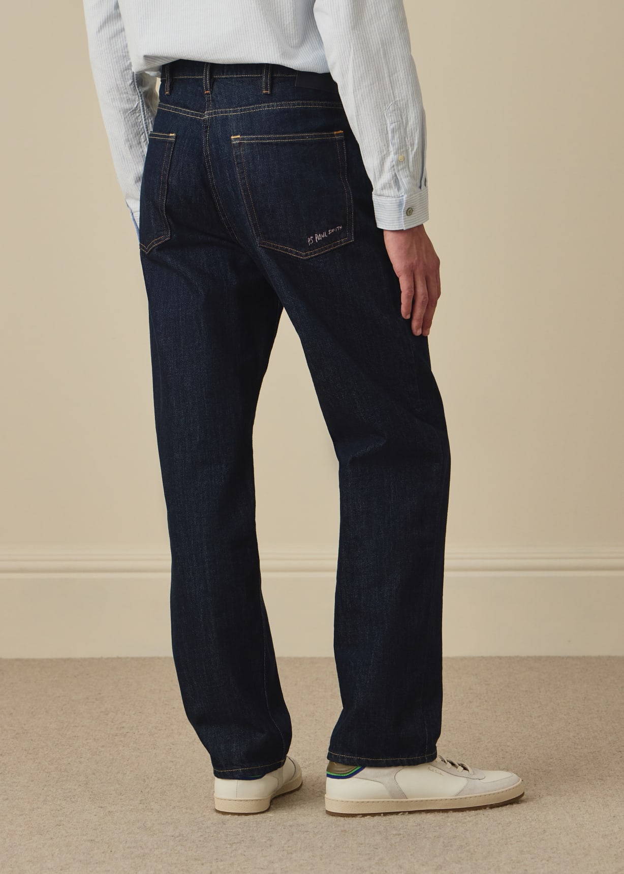 Men's Relaxed-Fit Indigo 'Organic Authentic Twill' Jeans