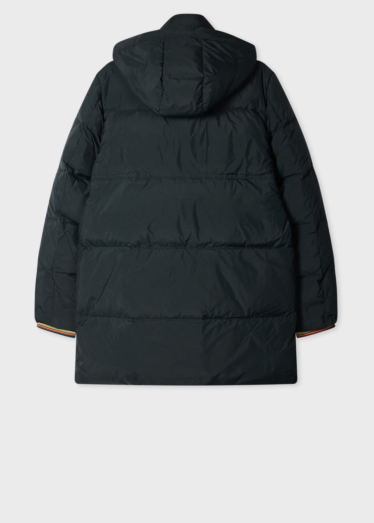 Men's Dark Green Water Repellent Mid-Length Down Coat