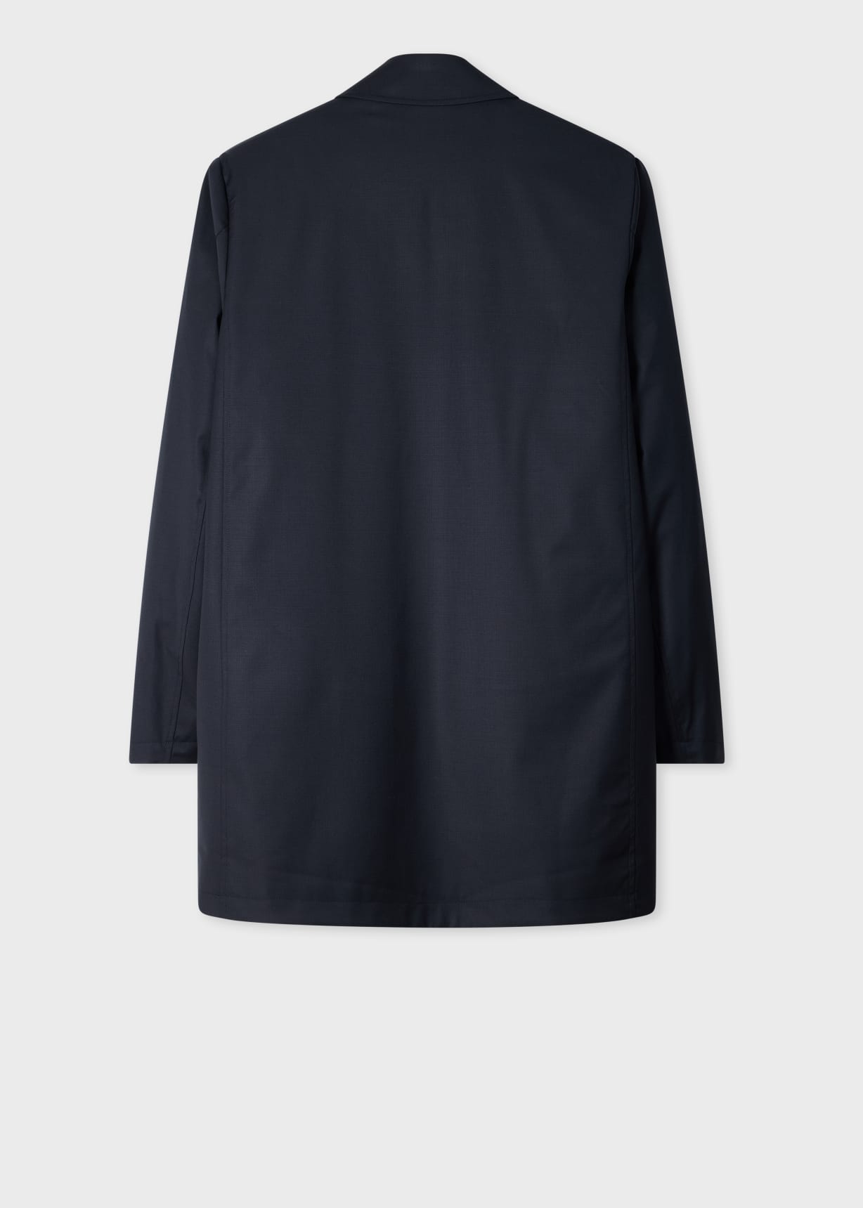 Navy 'Storm System' Wool Mac With Detachable Gilet