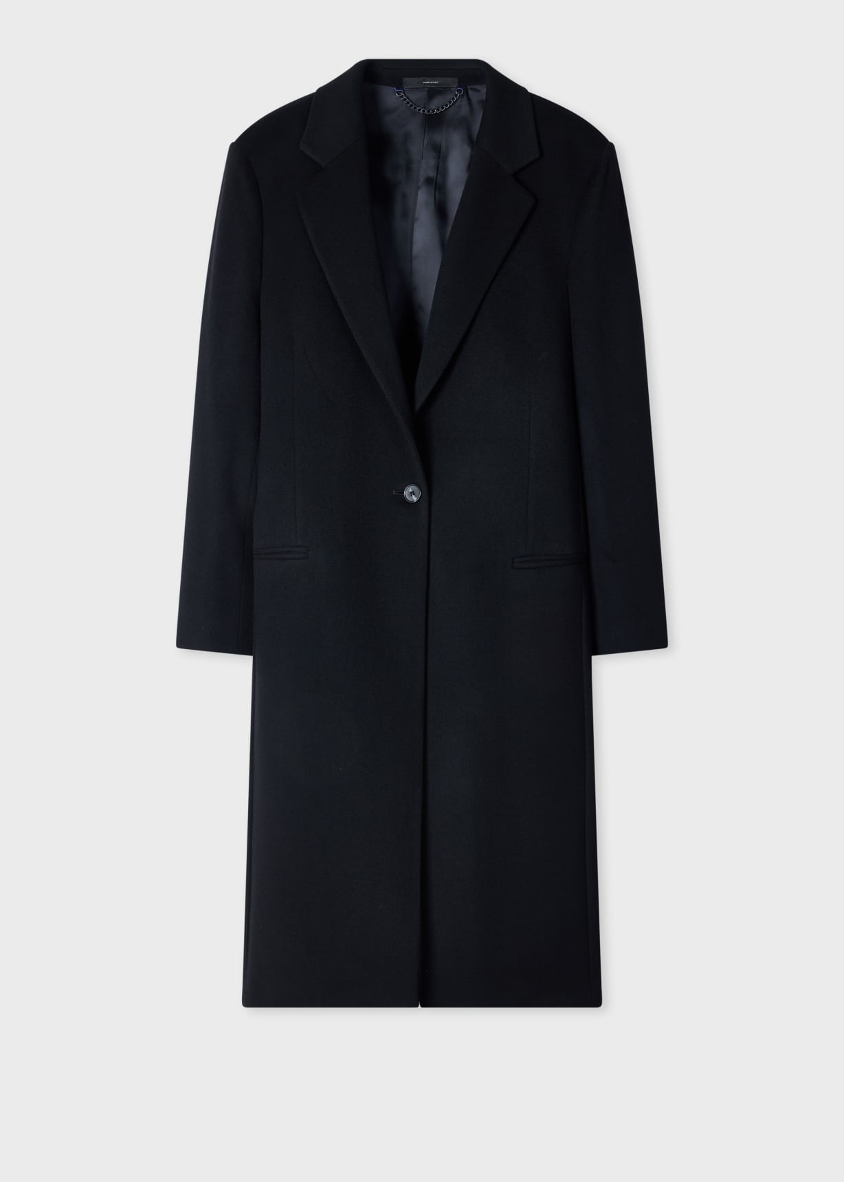 Women's Black Wool-Cashmere Epsom Coat